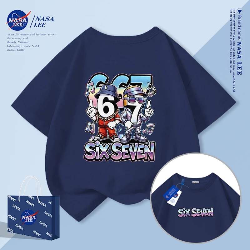 [จัดส่งภายในวันเดียว] เสื้อยืดผ้าฝ้ายทรงหลวม เหมาะสำหรับทุกวัยตั้งแต่เด็กถึงผู้ใหญ่ แขนสั้น รอบคอบ