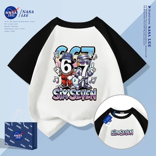 [จัดส่งภายในวันเดียว] เสื้อยืดผ้าฝ้ายทรงหลวม เหมาะสำหรับทุกวัยตั้งแต่เด็กถึงผู้ใหญ่ แขนสั้น รอบคอบ