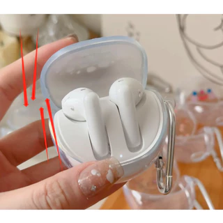 Ins สําหรับ Anker Soundcore liberty 4 NC / P40i K20i / R50i NC / R60i NC / R50i กรณี keychian & หูฟังซิลิโคนสําหรับ Soundcore R60i NC