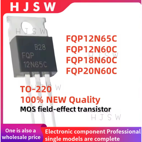 5PCS 100% ยี่ห้อใหม่คุณภาพ FQP12N65C FQP12N60C FQP18N60C FQP20N60C 12N65 12N60 20N60 TO-220 field-ef