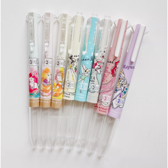 Japan Japan uni Mitsubishi Disney Mermaid Long Hair Jasmine Tinkerbell Chip n Titi Empty Module Pen