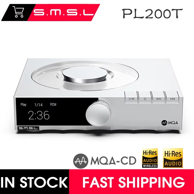 SMSL PL200T MQA เครื่องเล่น CD Hi-End Class CD Digital Turntable ระดับอ้างอิงฟังก์ชั่นอินเทอร์เฟซดิจ