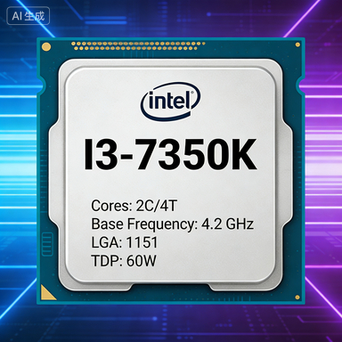 Intel i3-7350K โปรเซสเซอร์ Intel Core i3 อัจฉริยะรุ่นที่เจ็ด 1151CPU