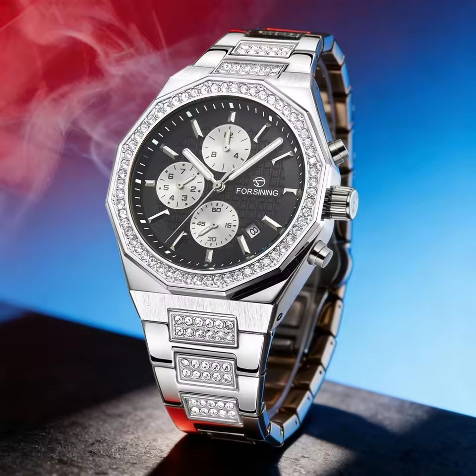 Forsining Top Brand Luxury Male Watch Calendar Display Mens Automatic Mechanical Wrist Watch