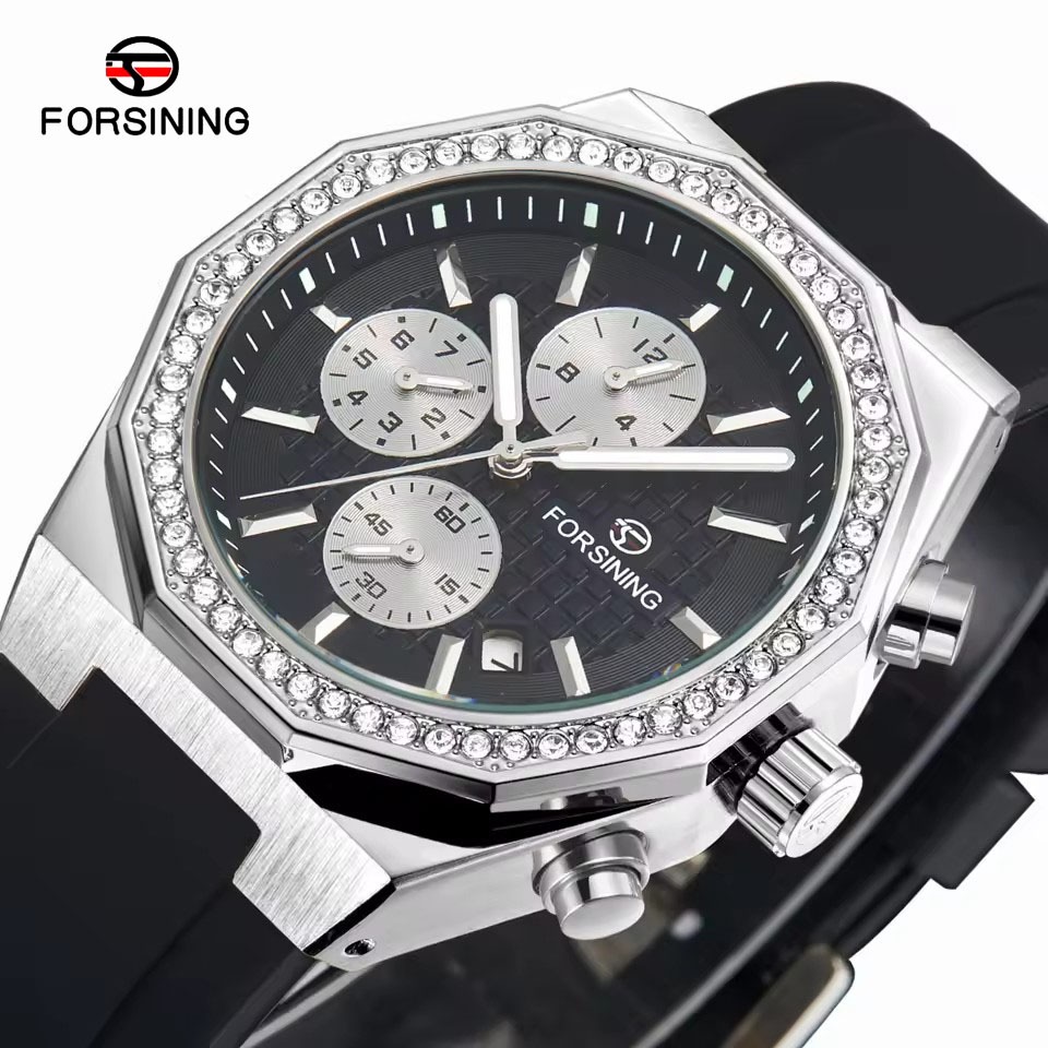 Forsining Top Brand Luxury Male Watch Calendar Display Mens Automatic Mechanical Wrist Watch