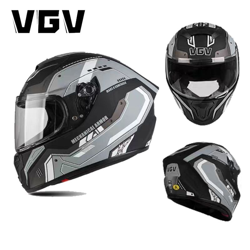 VGV หมวกกันน๊อค ใหม่ล่าสุด 2026 ติดบลูทูธได้ ระบายอากาศดี เย็นสบาย ซับในถอดซักได้  หมวกกันน็อคเต็มใบ