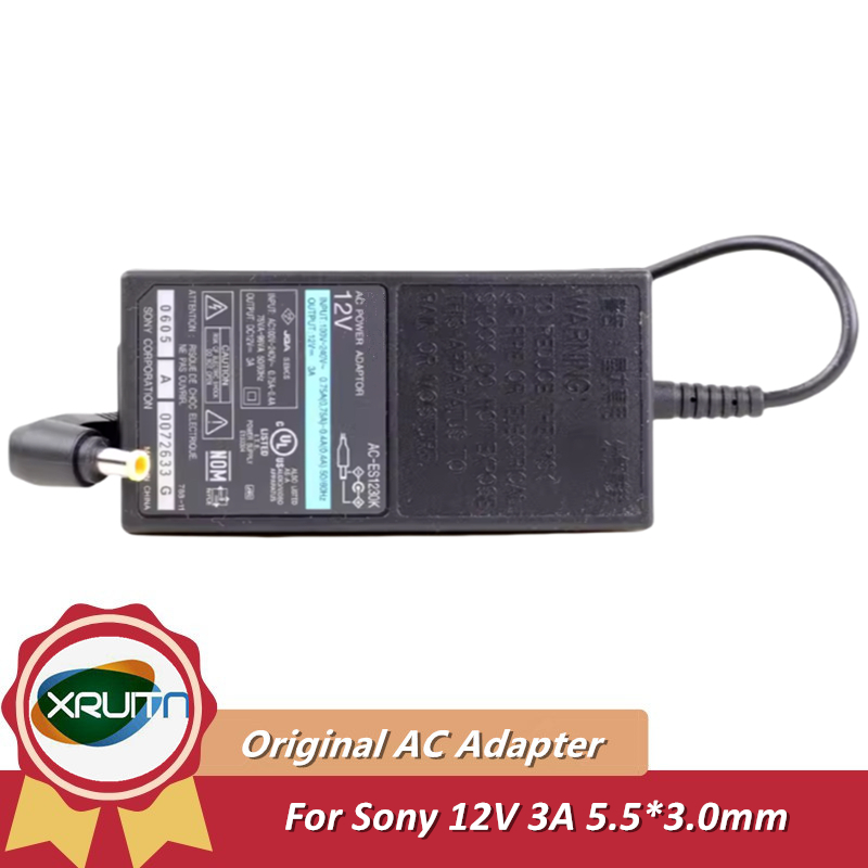 ของแท้ 12V 3A AC-ES1230K AC-NB12A อะแดปเตอร์ไฟ AC สําหรับ SONY DRX-810UL EVI-HD7V EVI D100 MPA-AC1 A