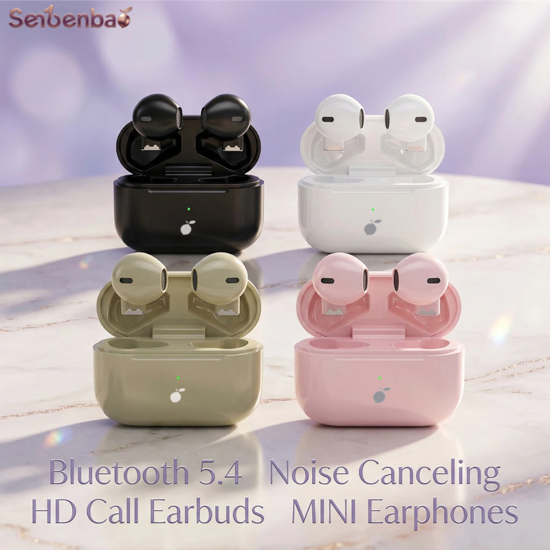 Senbenbao Air Pro5S หูฟัง TWS 9D, Noise-Canceling Hi-Fi Bluetooth 5.4 หูฟัง, หูฟังระบบควบคุมแบบสัมผั