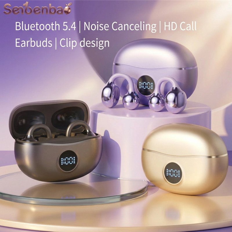 Senbenbao S151 หูฟังคลิปชุดหูฟังหูฟังไร้สายกีฬาบลูทูธ 5.4 Earclip PX4 กันน้ําพร้อมไมโครโฟนโทรศัพท์ A