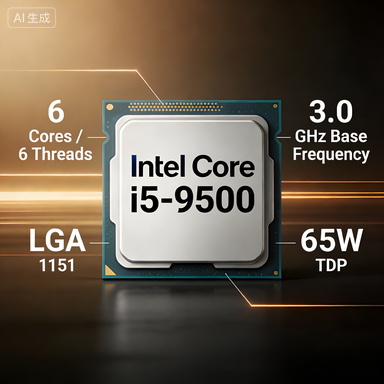 Intel Core i5-59500 Ninth Generation โปรเซสเซอร์ Intel Core อัจฉริยะ 1151cpu