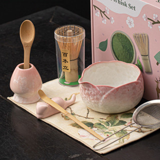 อุปกรณ์มัทฉะ|ชุดมัทฉะปากดอกไม้น้ําแข็งคริสตัล|ชุดชามัทฉะเซรา…