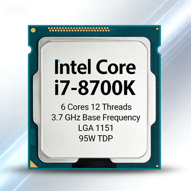 Intel Core i7-8700K โปรเซสเซอร์ Intel Core อัจฉริยะรุ่นที่แปด 1151cpu