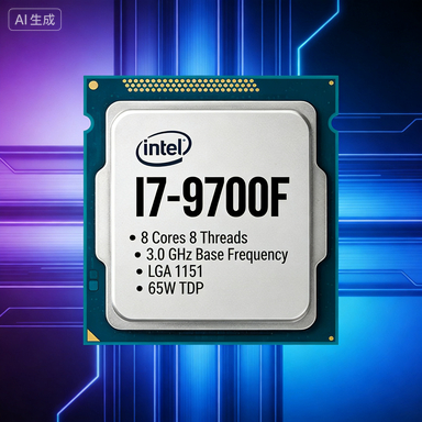 Intel Core i7-9700F โปรเซสเซอร์ Intel Core อัจฉริยะ Ninth Generation 1151cpu