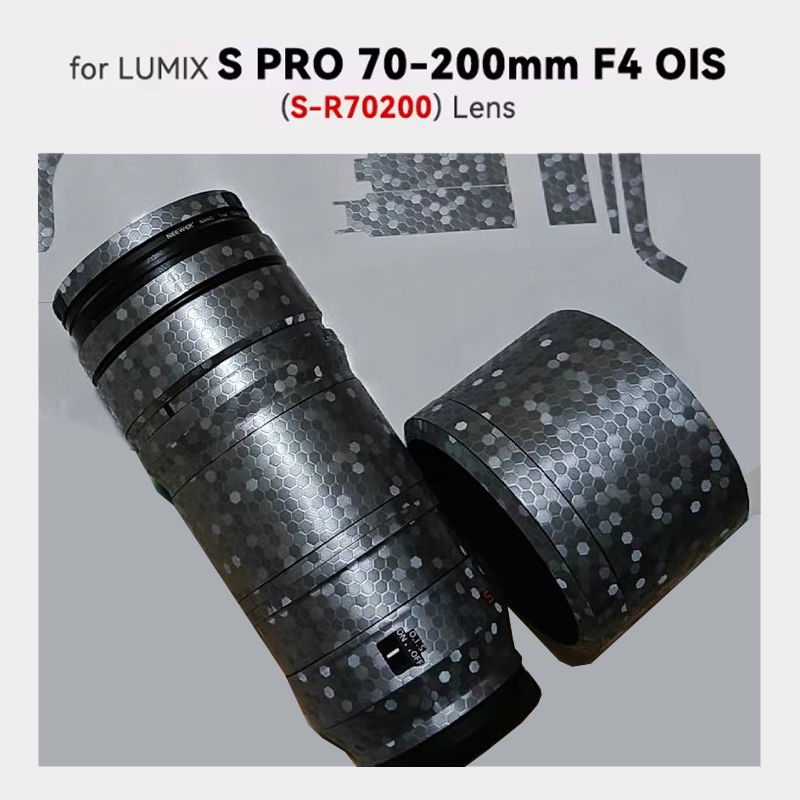 สติกเกอร์ที่กําหนดเองสําหรับ LUMIX S PRO 70-200 มม.f/4 OIS เลนส์ฟิล์มสําหรับ Panasonic 70-200 f/4 เล