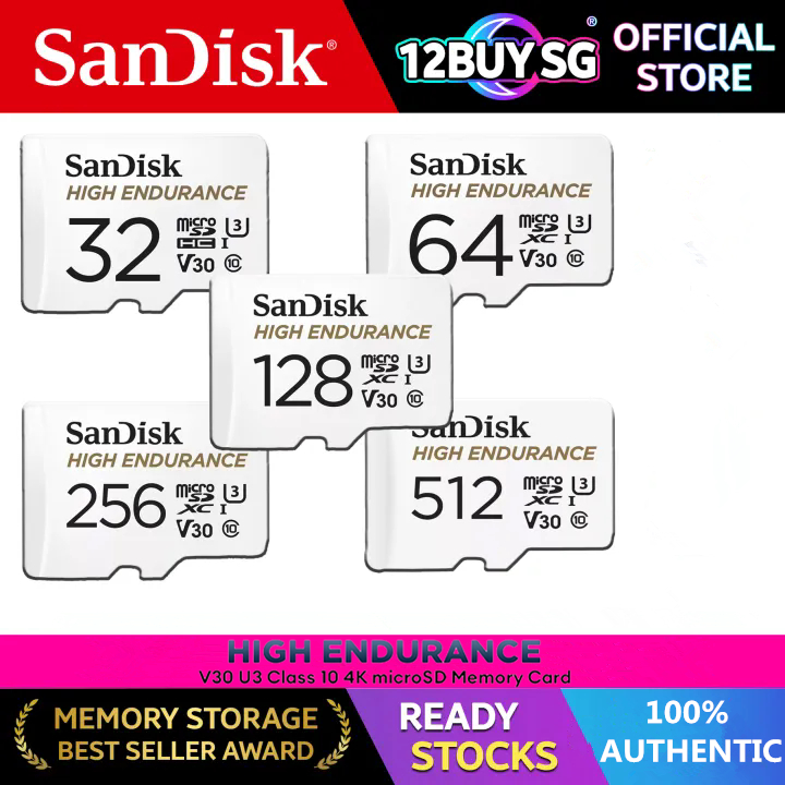 การ์ด SD Sandi 32GB 64GB ความเร็ว 120mb/s เหมาะสําหรับโทรศัพท์มือถือ คอมพิวเตอร์ High Endurance microSDXC / HC แซนดิส เมมโมรี่การ์ด ความเร็ว 100MB/S ความจุ 64GB 128GB 256GB Class10