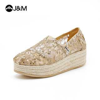 Joy&Mario รองเท้าโลฟเฟอร์ผู้หญิง Espadrille ระบายอากาศได้ดี …