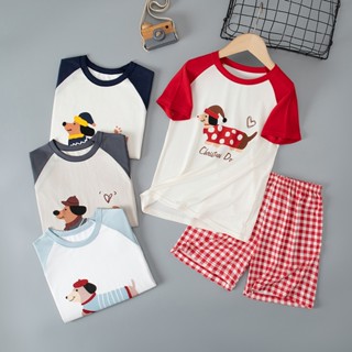 LFKids วัยรุ่นแขนสั้น Loungewear ชุด 100-180 ซม. Lysell ผู้ใ…