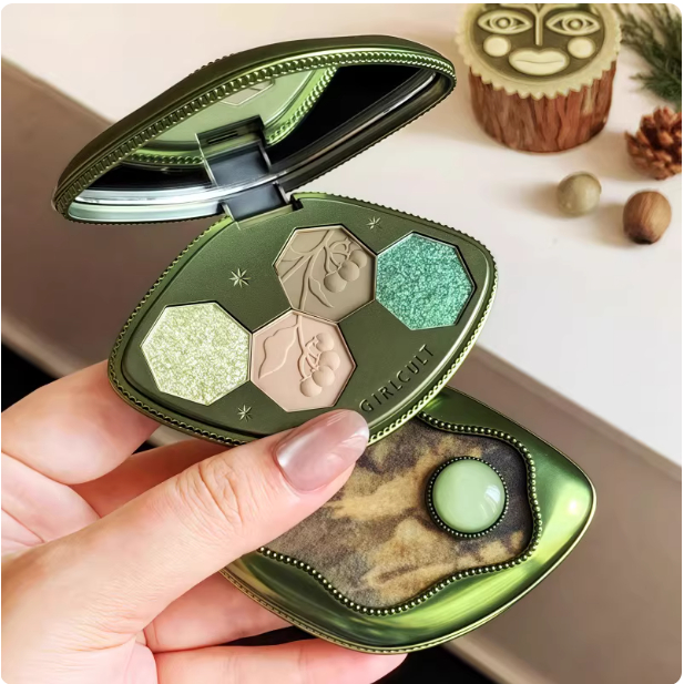 Girlcult 四色眼盘 อายแชโดว์พาเลท 4 สี #60冬虫 #50 #51 #52 ดัมเบล Chameleon Matte Shimmer