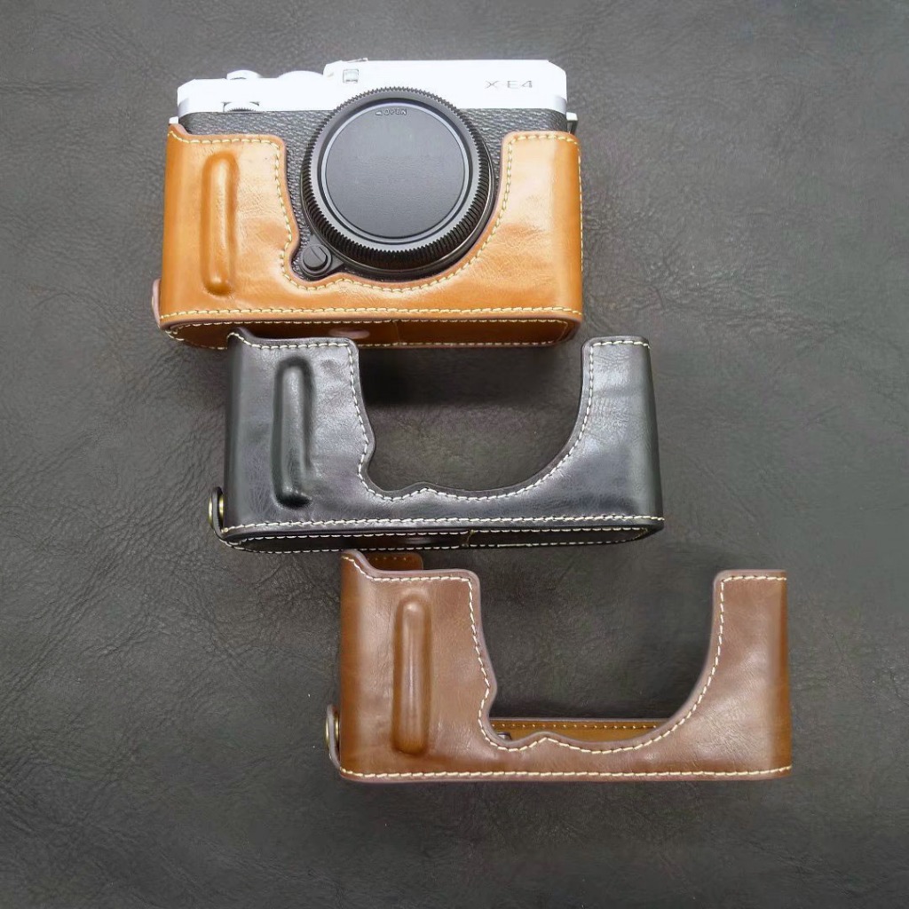 เคสหนังครึ่งสําหรับ Fuji X-E4 Fujifilm XE4 Camera Protect Grip