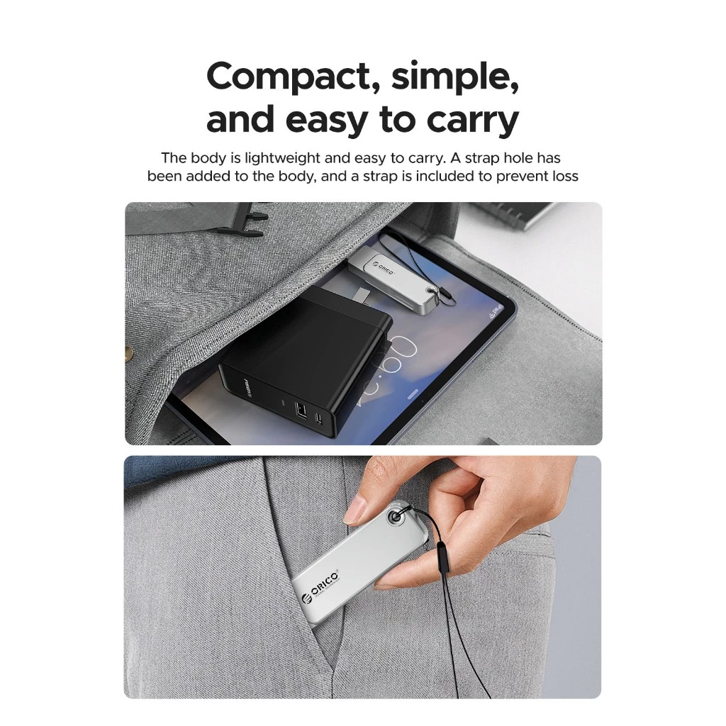 ORICO 2-in-1 USB 3.2 Type-c แฟลชไดรฟ์ 256GB 128GB 64GB Pendrive สําหรับสมาร์ทโฟนแล็ปท็อป (EB05) thumbnail 5