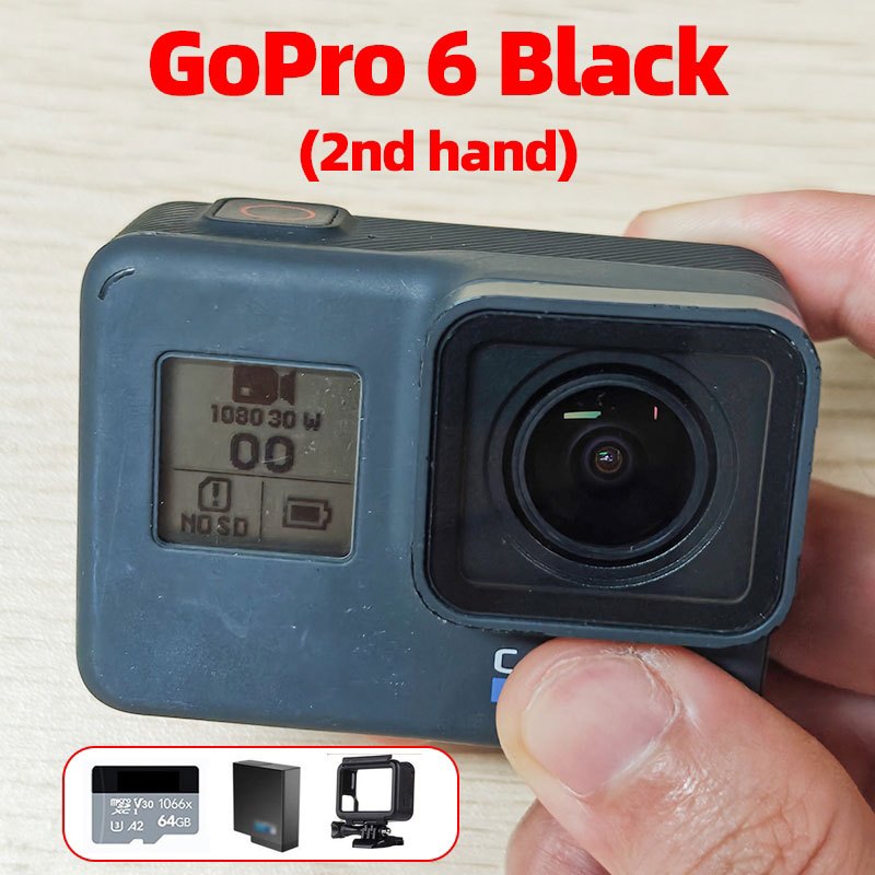 Gopro HERO 6 black มือสอง สําหรับ vlog 4K 60fps กล้องแอคชั่น มือ2