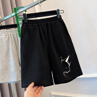 【จัดส่งในวันเดียวกัน】กางเกงขาสั้นสีดำ NASA แบรนด์เนม คอลเลกช…