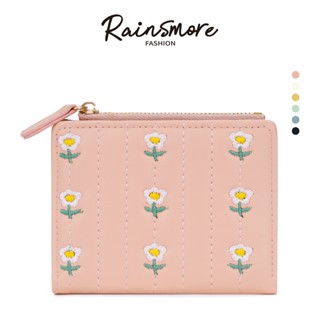 RAINSMORE - กระเป๋าสตางค์ ผู้หญิงใบสั้น PU ใส่บัตรเครดิตได้ห…