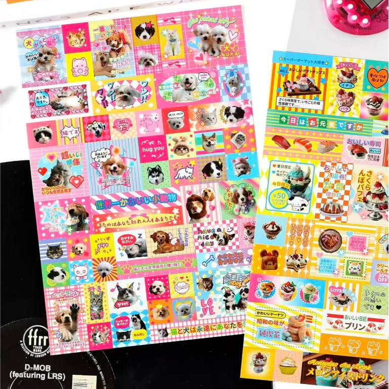Cdaily|สติ๊กเกอร์วินเทจ 1 แผ่น สไตล์เรโทร ตกแต่งสมุดไอเดีย ตกแต่งเคสโทรศัพท์ DIY งานแสครปบุ๊ค อุปกรณ์เครื่องเขียนแนววินเทจ
