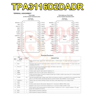 999DIY ชิปเพาเวอร์แอมป์เสียง IC TPA3255/TDA7498E/TPA3116/TPA3221 ชิพแท้ แอมป์จิ๋ว tb21/502t/ht21 ชิ้นส่วนอะไหล่ อะไหล่บลูทูธdiy
