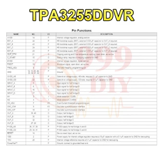999DIY ชิปเพาเวอร์แอมป์เสียง IC TPA3255/TDA7498E/TPA3116/TPA3221 ชิพแท้ แอมป์จิ๋ว tb21/502t/ht21 ชิ้นส่วนอะไหล่ อะไหล่บลูทูธdiy