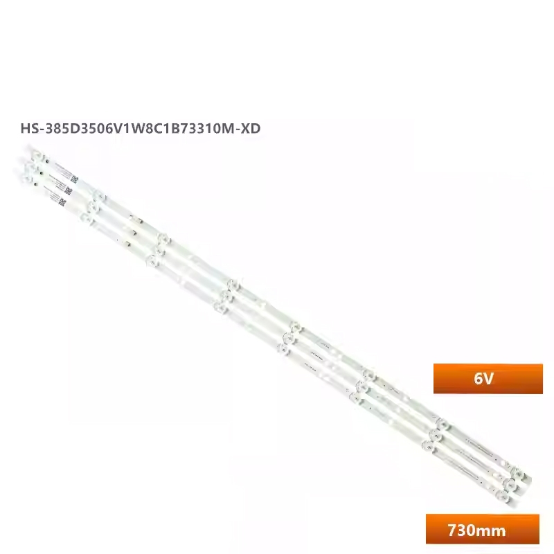 3 ชิ้น/เซ็ต led backlight strip สําหรับ HS-385D3506V1W8C1B73310M-XD B3 แถบไฟ 3 แถบ 8 ไฟ 6V