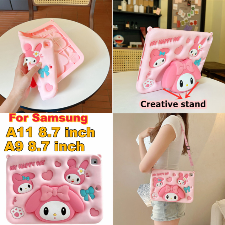 Kawaii Sanrio Melody สําหรับ Samsung Galaxy Tab A11 8.7 นิ้ว SM-X130 SM-X133 SM-X135N 2025 สําหรับ G