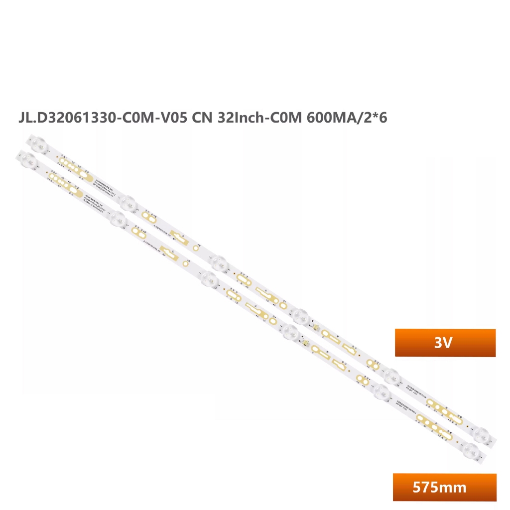 แถบไฟแบ็คไลท์ led 2 ชิ้น/เซ็ตสําหรับ ZG.NH.3200601Z01 2X6 CN_32LNCH_600MA_2W_575 CN_32Inch-COM_60
