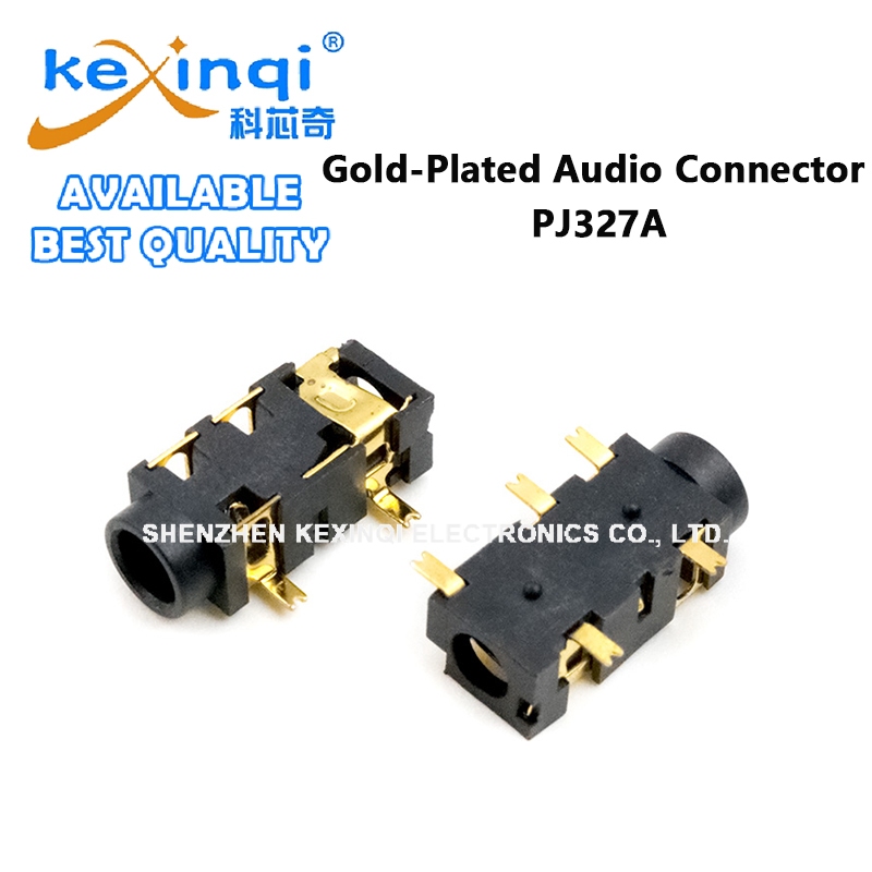 (1-10 ชิ้น) PJ327A Gold-Plated Audio Connector 3.5 มม.SMD DIP หูฟังแจ็คซ็อกเก็ต