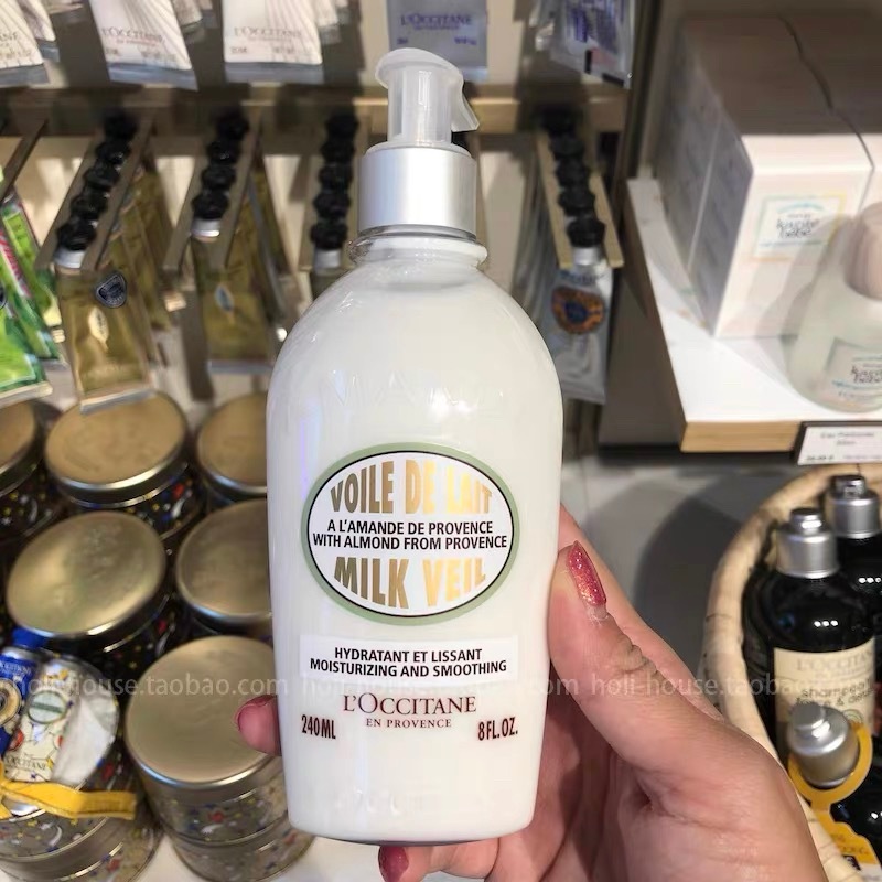 (Buy 1 Get 1 Free) L'Occitane Almond Milk Veil 240ml ล็อกซิทาน ครีมน้ำนมบำรุงผิวกาย อัลมอนด์ บอดี้ ม