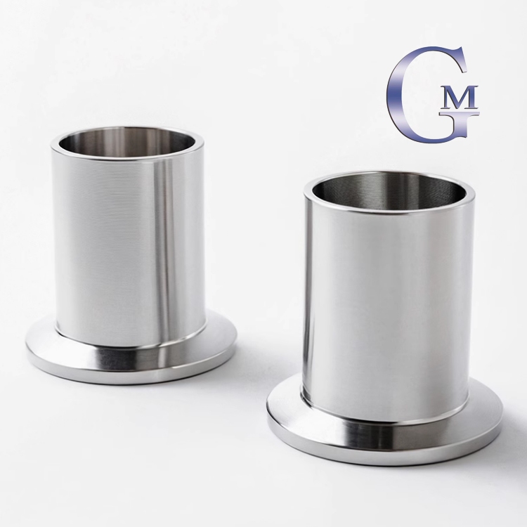 KF10 ถึง KF50 304 สูญญากาศ Ferrule L = 50 มม.Tri Clamp หน้าแปลนท่อการเชื่อมต่ออุปกรณ์สูญญากาศ Chuck เชื่อม Ferrule