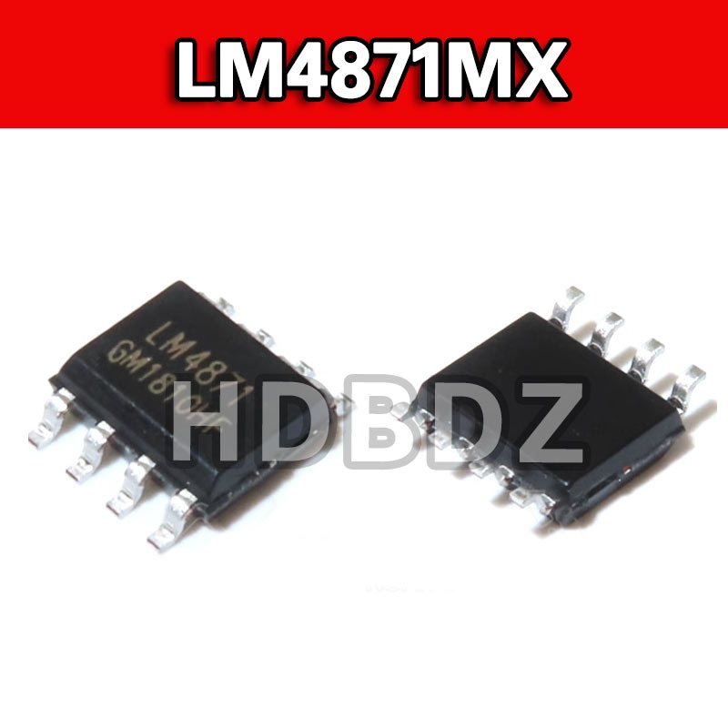 20 ~ 50PCS LM4871MX LM4871 SMD SOP8 ชิปเครื่องขยายเสียงเสียง IC