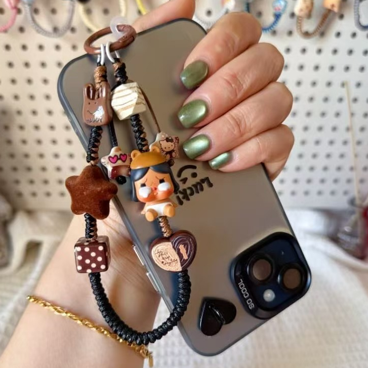 HHandmade DIY ถักโทรศัพท์เชือกเส้นเล็กพวงกุญแจกระเป๋าจี้น่ารักของเล่นรูปของขวัญวันเกิด WRTU