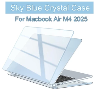 เคส Ultra Slim Matte Sky Blue สําหรับ MacBook Air 13 นิ้ว (M2/M3/M4/M5) - เข้ากันได้กับรุ่น A2681, A3240, A3113,A3449