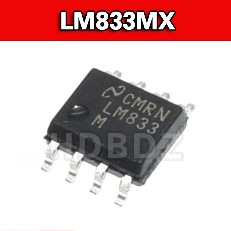 5 ~ 10PCS LM833MX LM833 LM833DT 833 SOP8 เครื่องขยายเสียงการทํางานชิป IC SMD