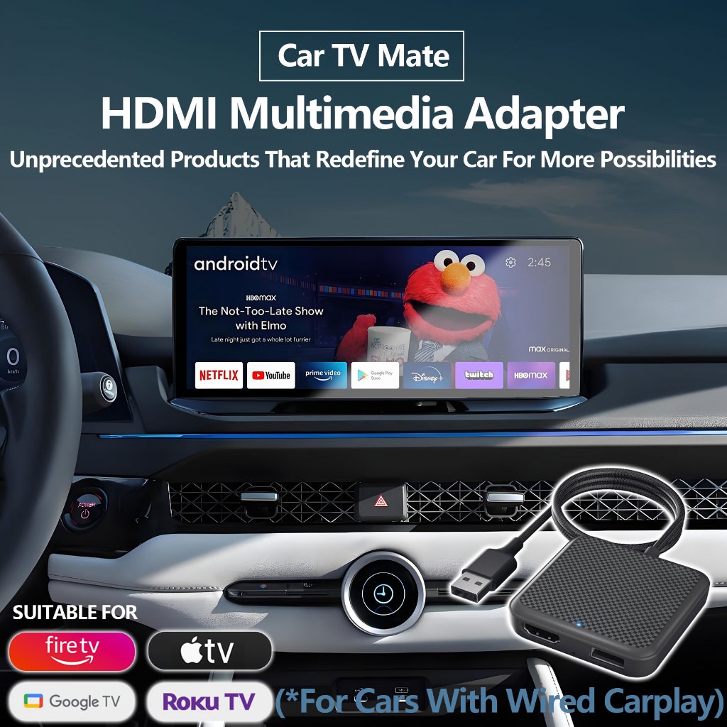 ใหม่ CarPlay กล่องทีวี Android ไร้สาย CarPlay Android อะแดปเตอร์อัตโนมัติสําหรับ HDMI สําหรับ TV Sti