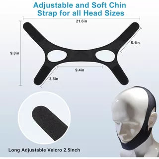 Anti Snoring Chin Strap สําหรับ Sleep – สายรัดขากรรไกรแบบปรับได้หยุดกรน Sleep Support สําหรับผู้ชายผู้หญิง