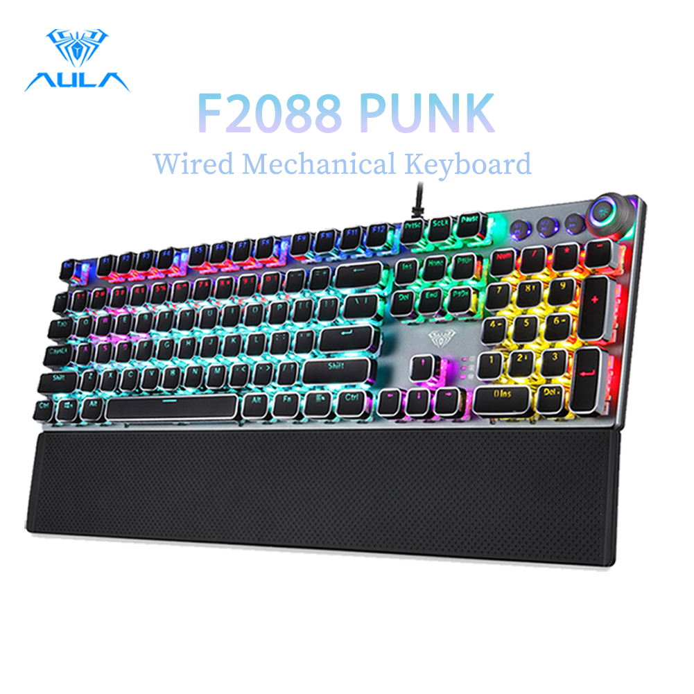 Aula F2088/F2058PK PUNK คีย์บอร์ดเกมมิ่ง ป้องกันผี