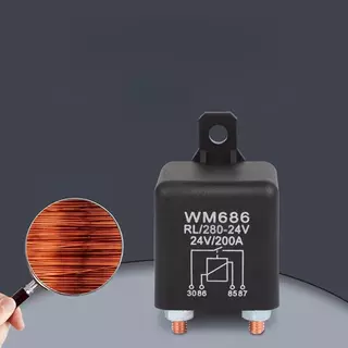 WM686 สตาร์ทรีเลย์โซลินอยด์ | 12VDC / 24VDC เลือกได้ | รีเลย์สลับกระแสสูง