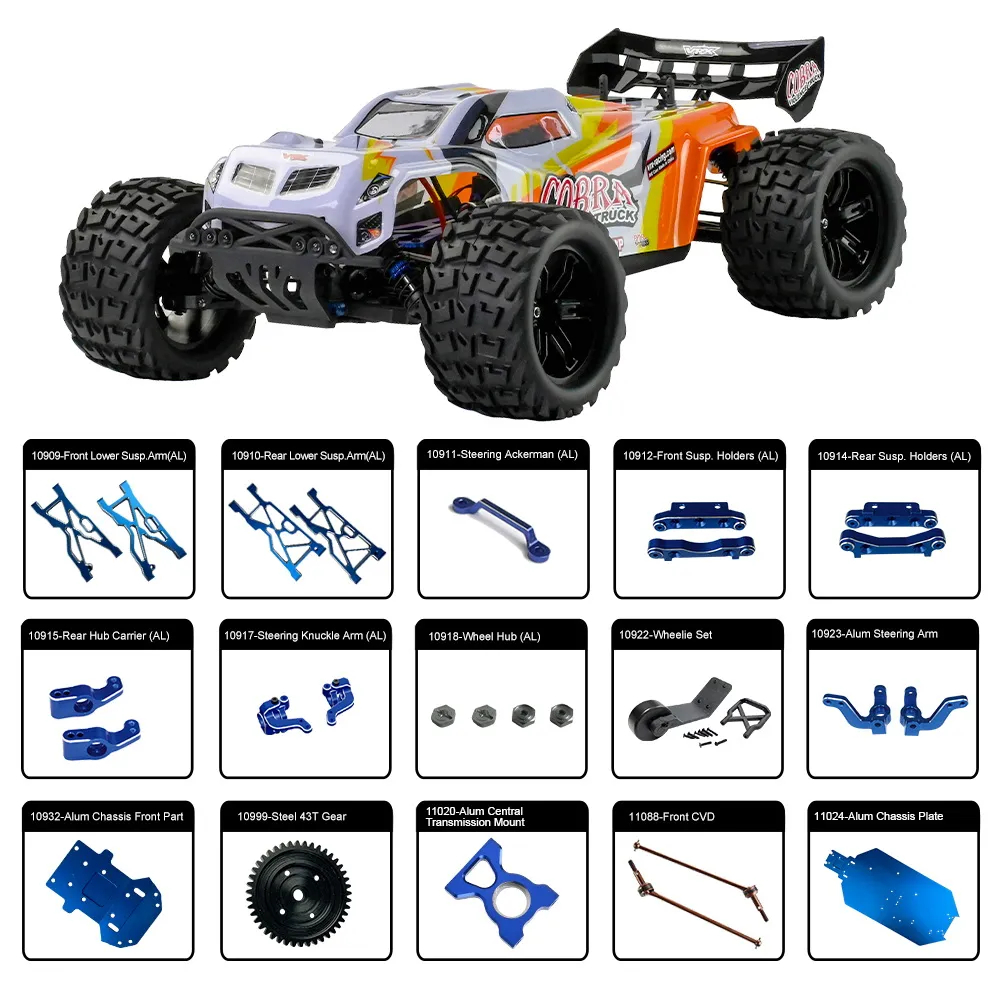 RC รถอะไหล่อัพเกรดสําหรับ VRX Racing Cobra RH818 อะไหล่สําหรับ RC Truggy