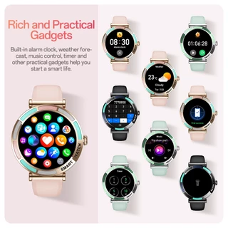 Aolon LILY R3 สมาร์ทวอท์ชบลูทูธโทรกีฬาฟิตเนสติดตาม Heart Rate Sleep Monitoring Smartwatch สําหรับผู้หญิง