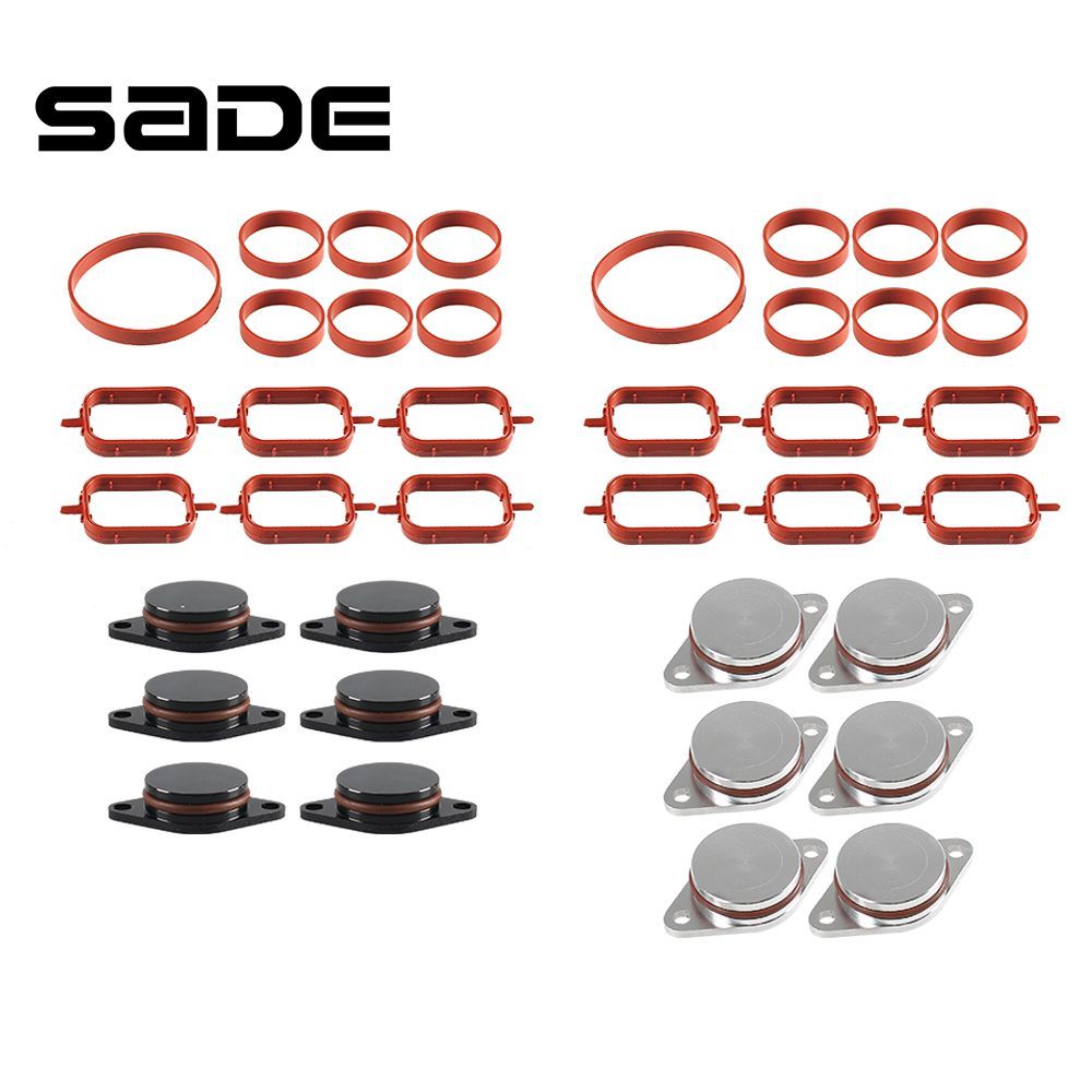 SADE สําหรับ BMW 6 กระบอก M47 M57 E39 E87 E46 E90 E60 X3 6PCS 22 มม./33 มม.Swron Flap Blanking แผ่นพ