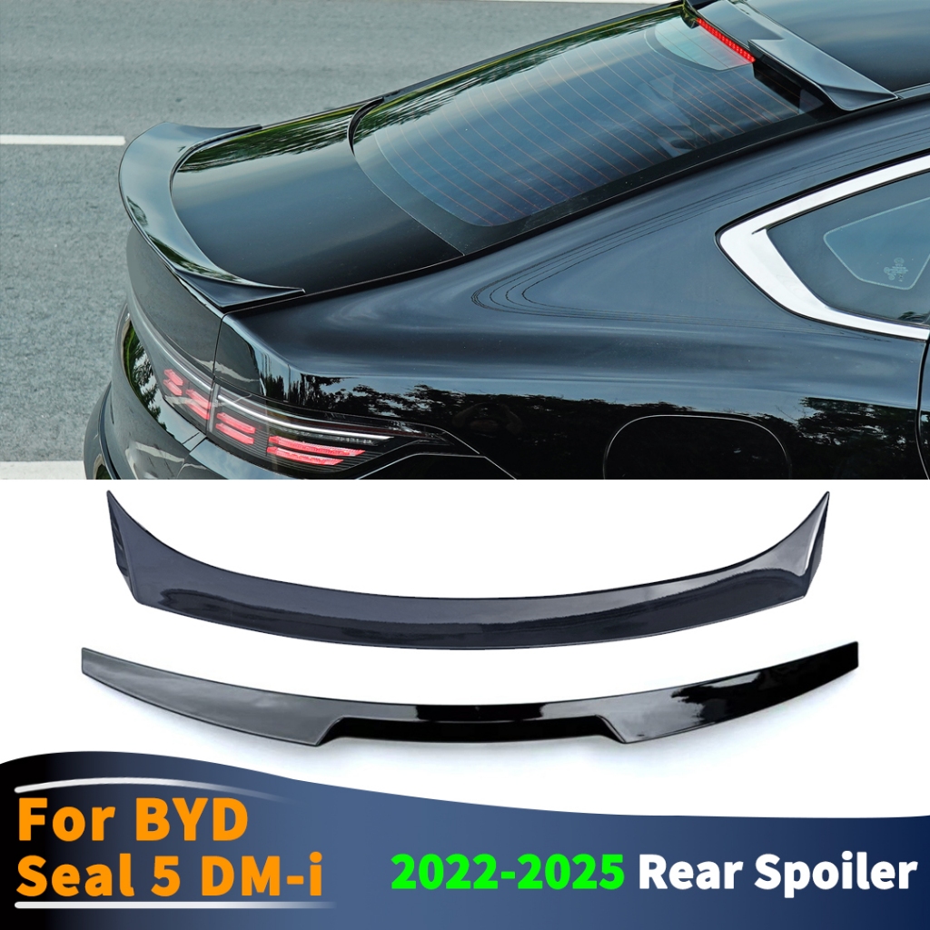 สําหรับ BYD Seal 5 DM-i 2022 2023 2024 2025 ด้านหลังสปอยเลอร์ Wing Air Deflector Boot Lip การปรับเปลี่ยนชิ้นส่วน Body Kit อุปกรณ์ปรับแต่ง