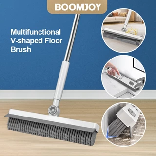 BOOMJOY แปรงขัดยาแนวสําหรับงานหนักด้ามยาว,ขัดพื้นอาบน้ําสําหรับทําความสะอาด, แปรงขัดกระเบื้องพร้อมขนแปรงแข็ง