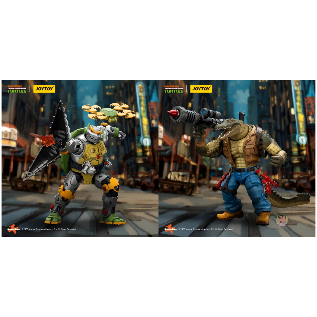JOYTOY Teenage Mutant Ninja Turtles TMNT Metalhead & Leatherhead Action Figure